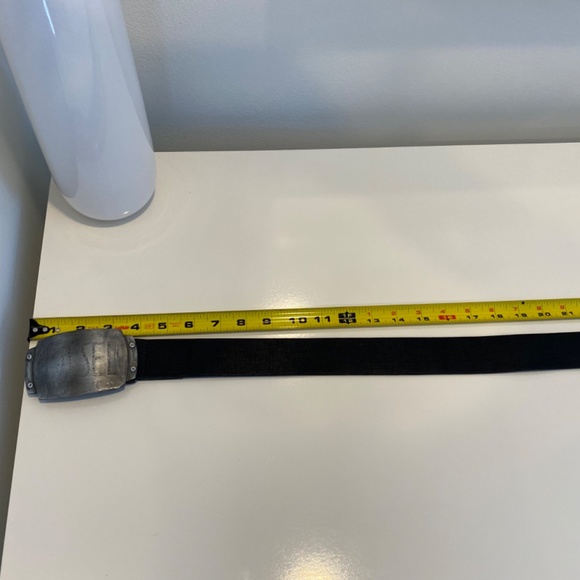 Diesel Black Leather Belt - Sz 80/32 - Picture 9 of 13